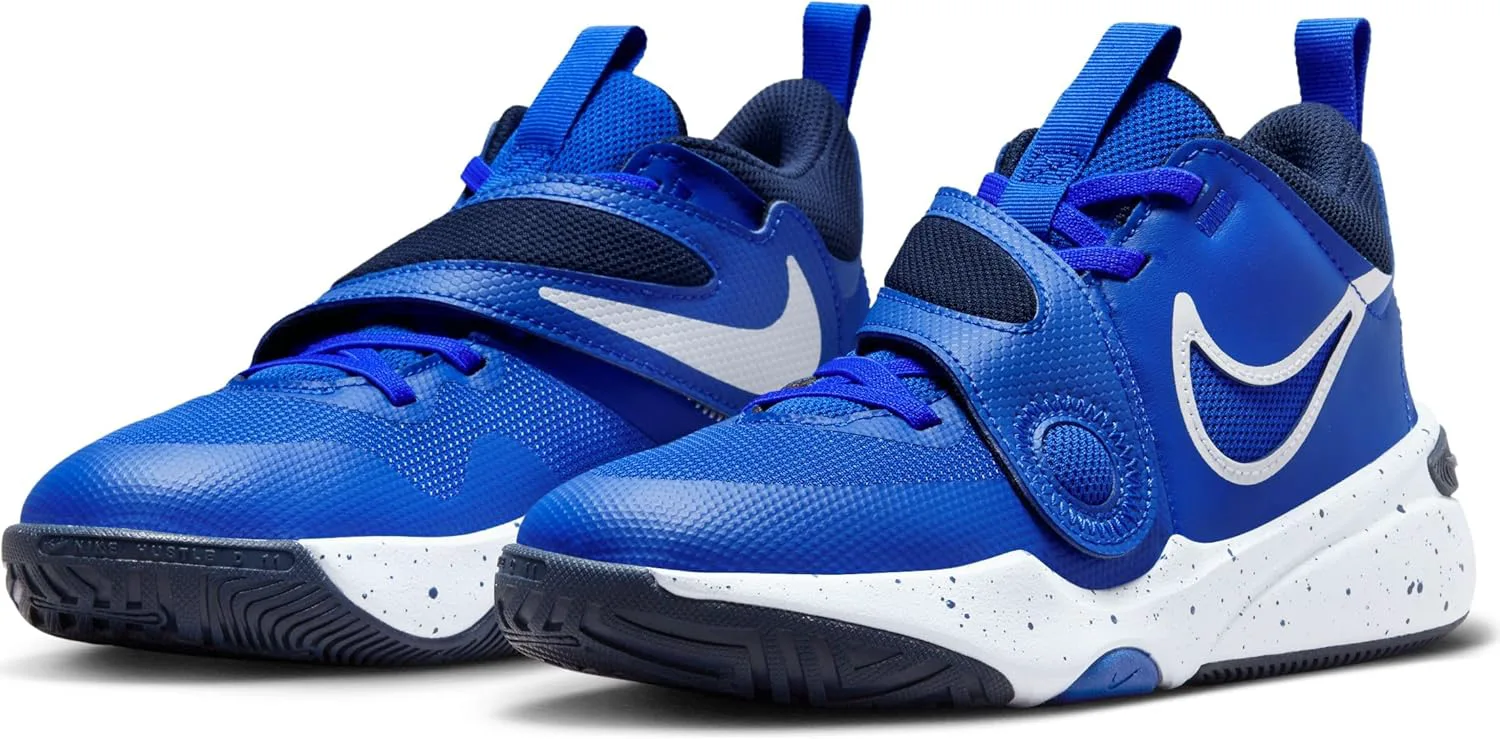 Баскетбольные кроссовки Nike Team Hustle D 11 (GS) для детей и подростков, унисекс, белый — фото 2