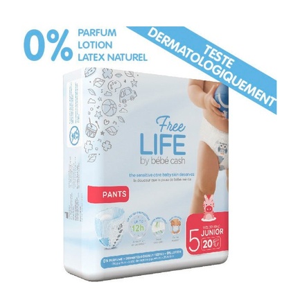 

Подгузники Cash Nappy 5 Junior 20 шт Freelife Bebé