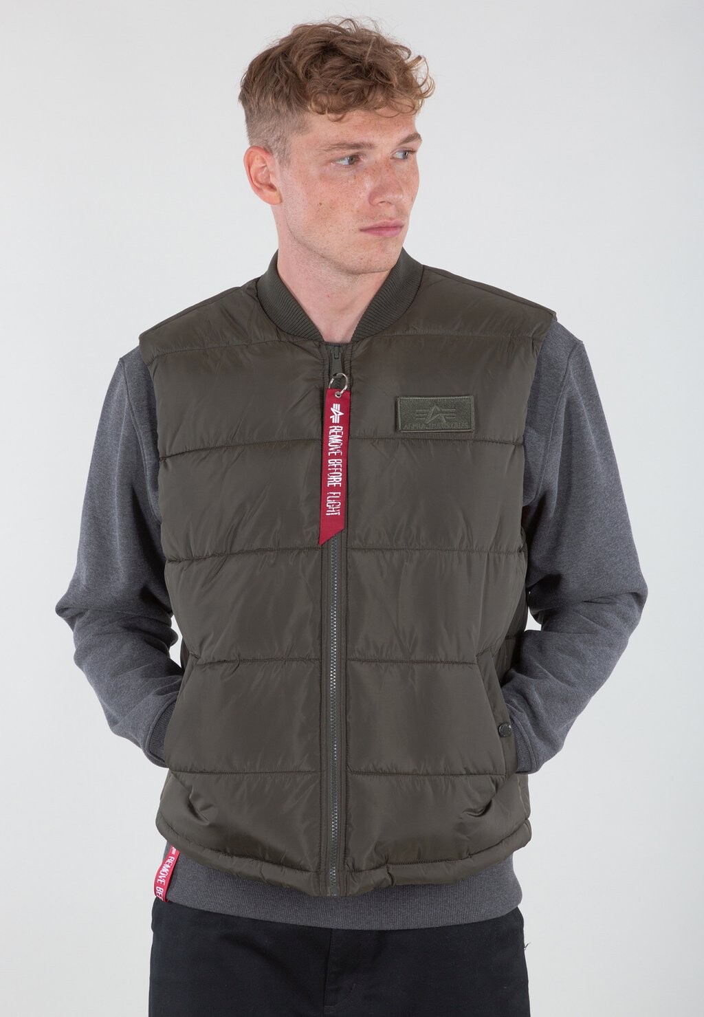 

Жилет Alpha Industries LW, цвет Dark Olive, Серый, Жилет Alpha Industries LW, цвет Dark Olive