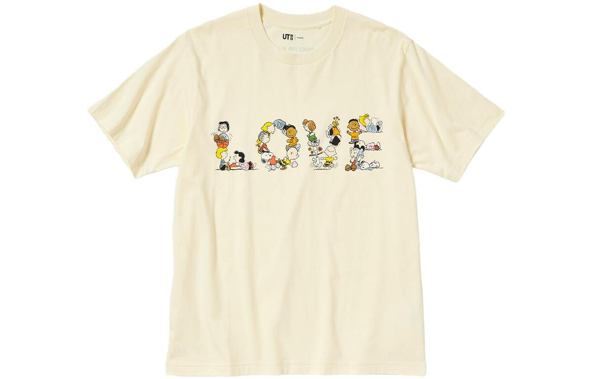 

Футболка унисекс светло-желтая Uniqlo, светло-желтый