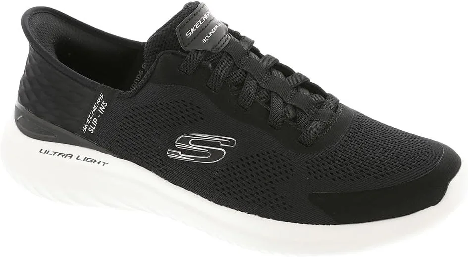 Мужские слипоны Skechers Bounder 2.0 Emerged, белый/черный — фото 2