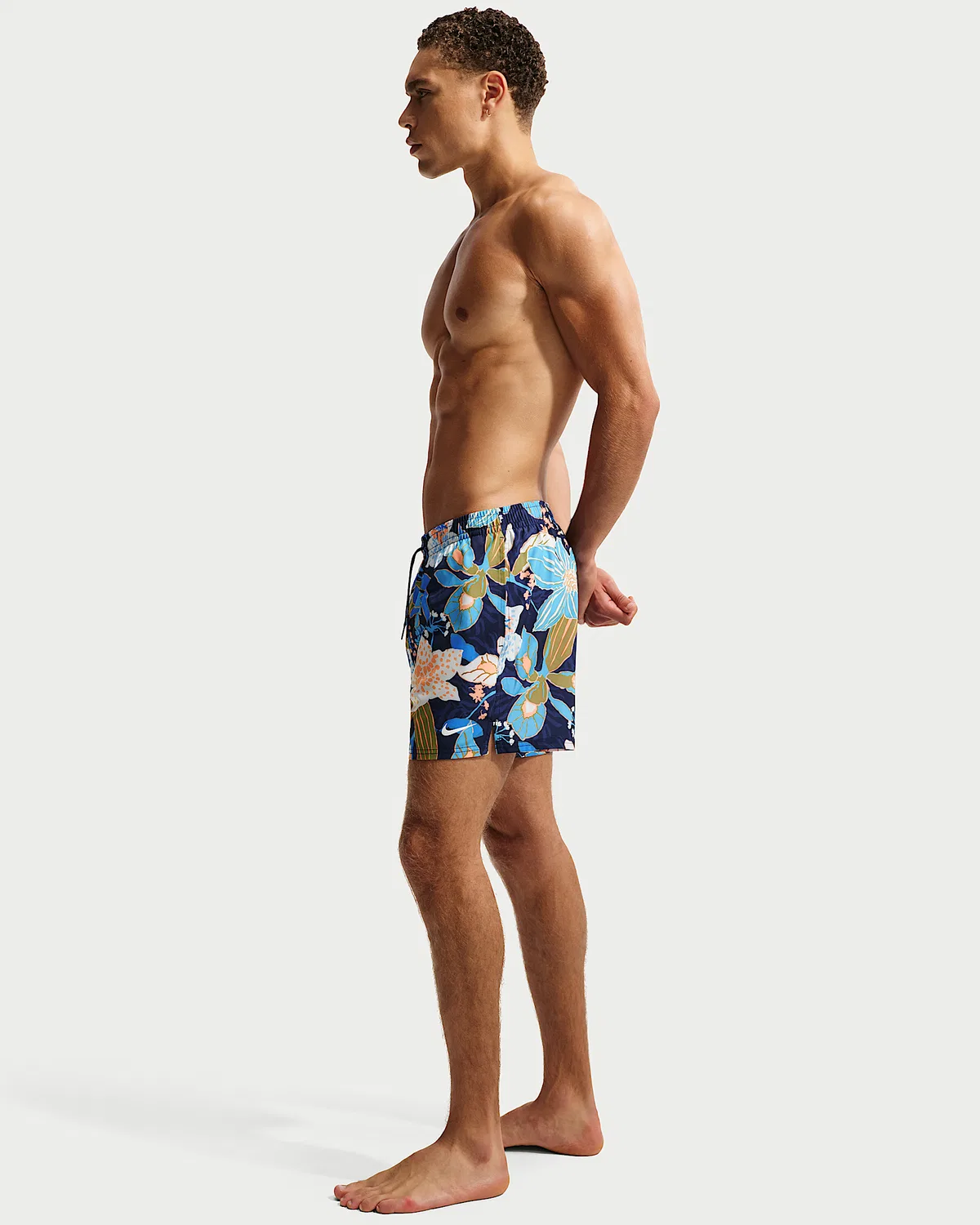 Мужские плавательные шорты Nike Swim Breaker 5" с подкладкой, Midnight Navy — фото 4