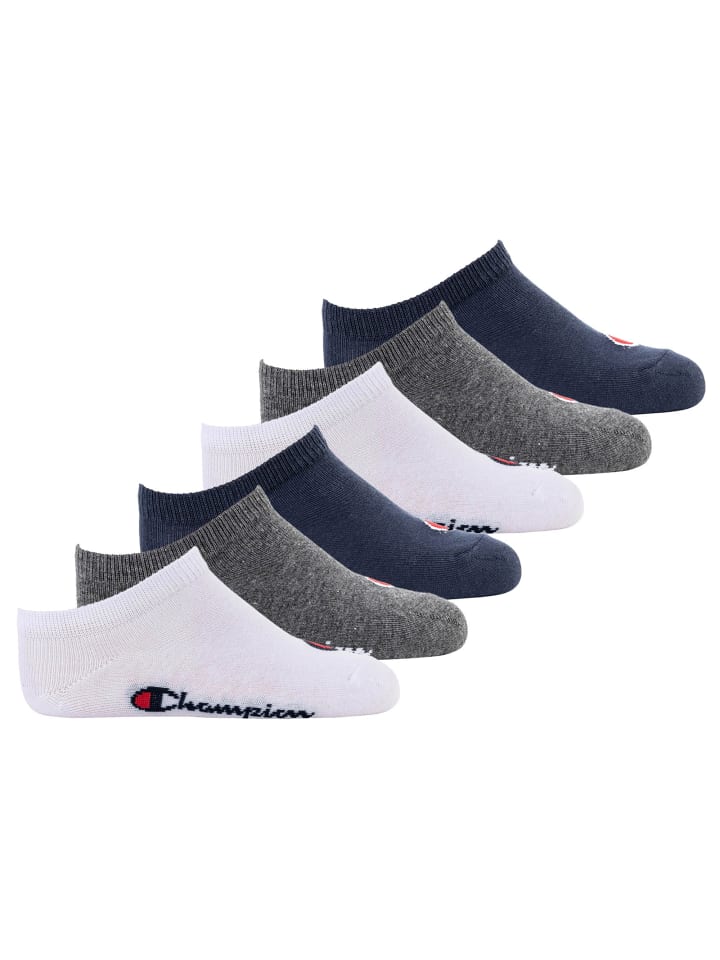 

Champion Носки, упаковка из 6 пар, сине-бело-серые