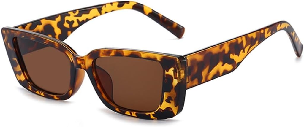 

Винтажные маленькие розовые солнцезащитные очки для женщин, роскошные дизайнерские солнцезащитные очки, женские очки телесного цвета с защитой от УФ-излучения UV400 SZVVBKK, Leopard Tea