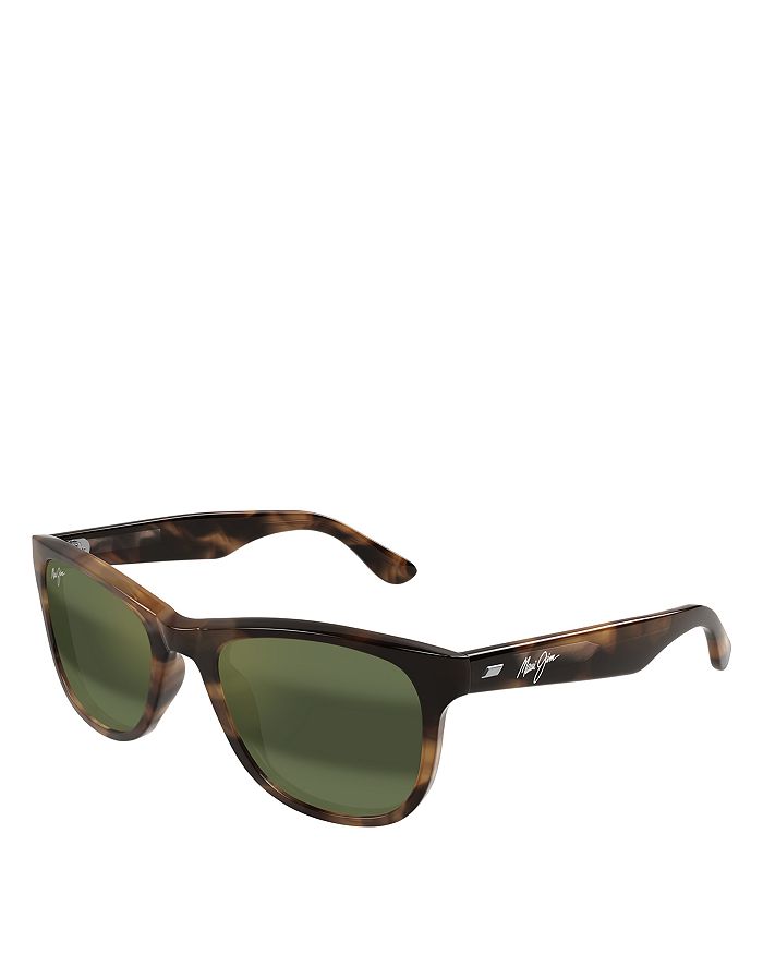 

Kikonia XL Rectangle Sunglasses, 56mm Maui Jim, коричневый