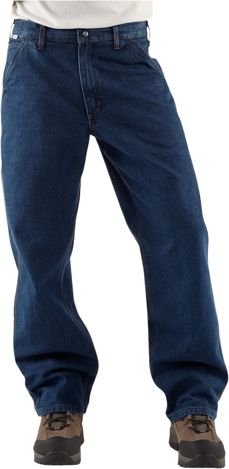 Джинсы Big & Tall Flame-Resistant Signature Denim Dungarees Carhartt, цвет Denim — фото 3