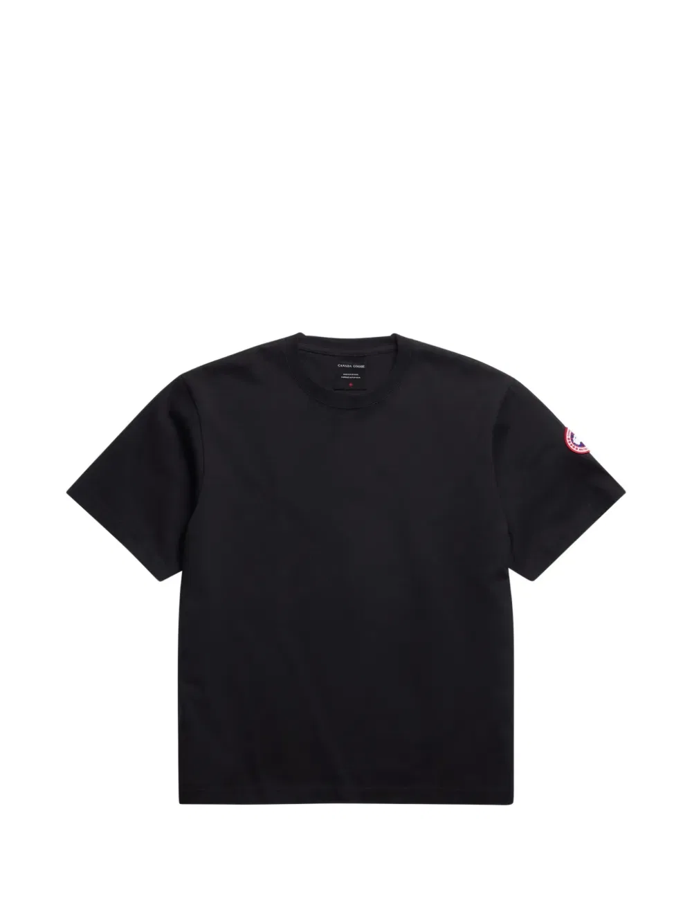 Футболка с нашивкой и логотипом Canada Goose, черный
