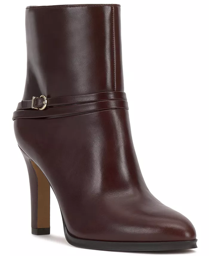Женские ботильоны Sybilla на высоком каблуке Vince Camuto, коричневый