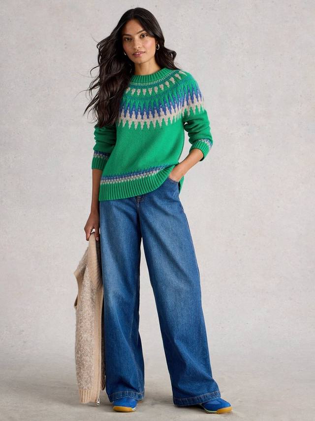 

Свитер Fifi Fair Isle из шерсти White Stuff, Green/Multi