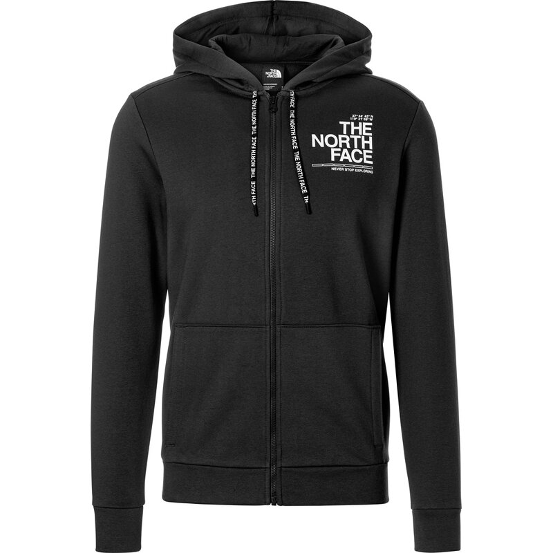 

Толстовка с капюшоном m new blanca peak poly cotton fz hd The North Face, черный