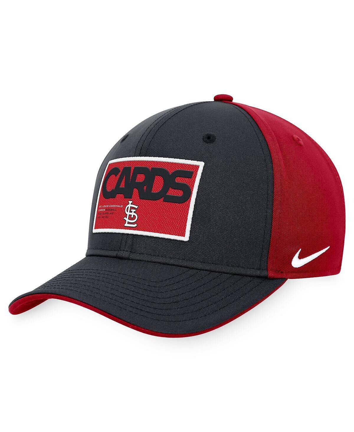 

Мужская темно-красная кепка St. Louis Cardinals Classic99 с цветными блоками Performance Snapback Nike