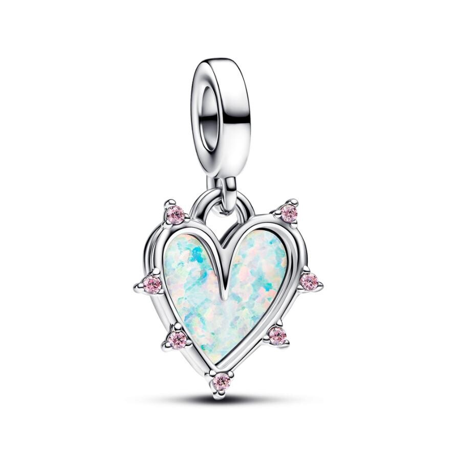 

Шарм Friendship Opalescent Double Dangle Pandora, стерлинговое серебро