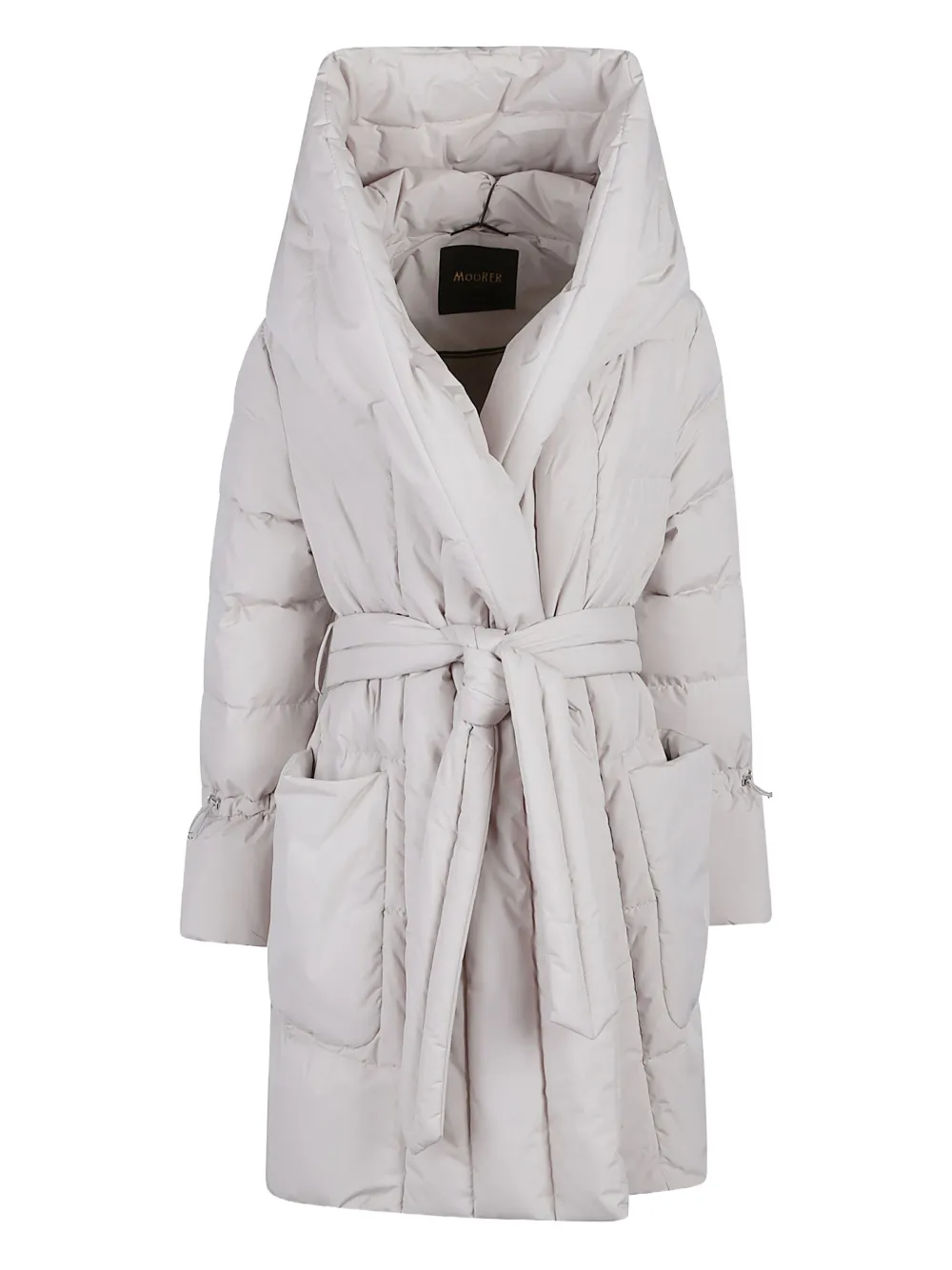 

Пальто-халат с поясом Moorer, нейтральный