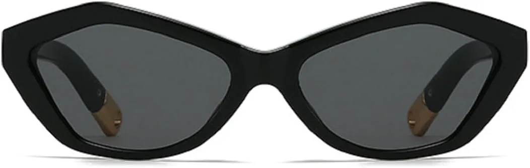 

Винтажные солнцезащитные очки «кошачий глаз» для женщин, модные солнцезащитные очки UV400 для мужчин, трендовые градиентные солнцезащитные очки 2499 Melrose, Black