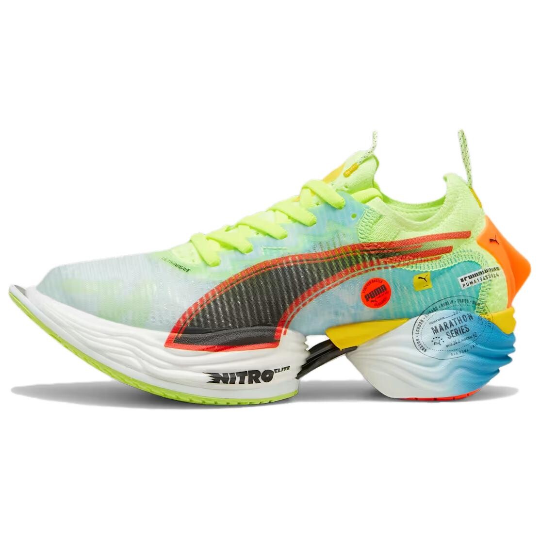 

Кроссовки женские Fast-R Nitro Elite 2 с низким верхом, синие/белые Puma