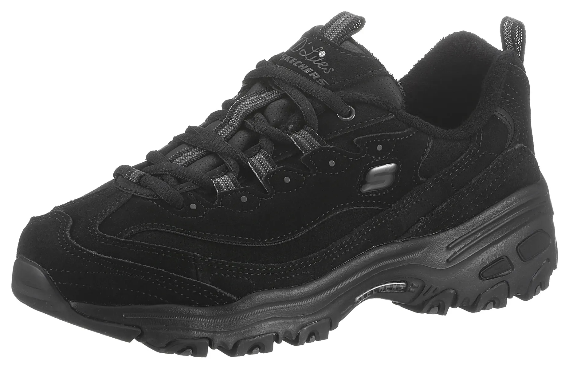 Кроссовки Skechers "D'LITES -", мягкая стелька, повседневная обувь, полуботинки, туфли на шнуровке, черный