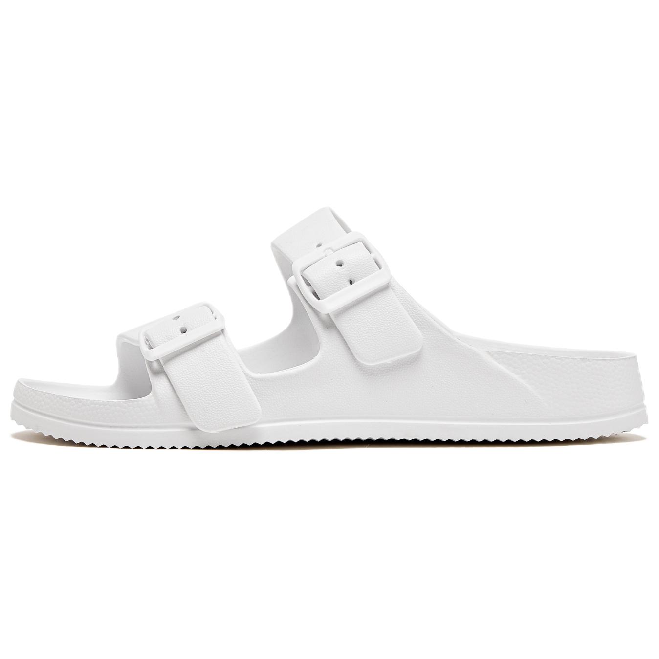 

HOBIBEAR Сандалии-слайдеры из нескользящей ткани с амортизацией, износостойкие, белые, мужские