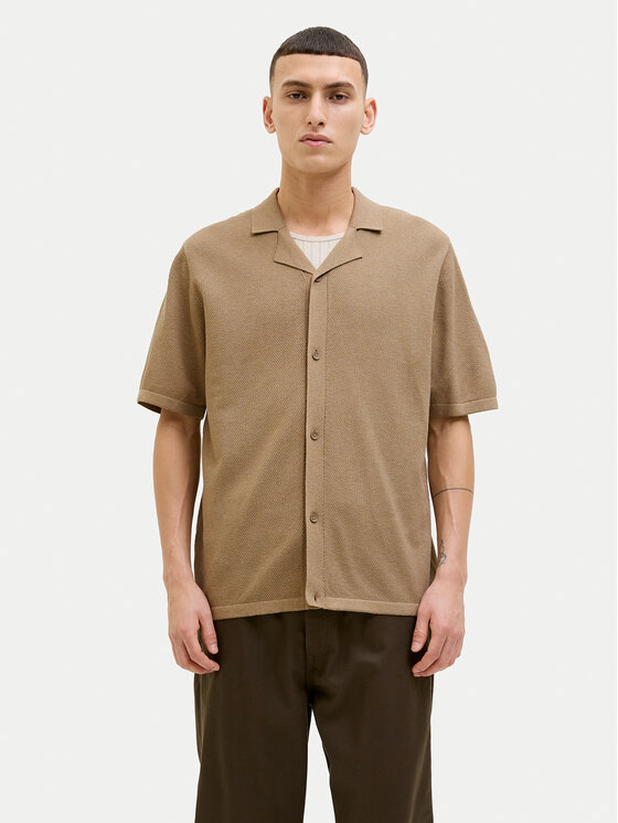 

Свободная рубашка поло Orion 12268226 Jack&Jones, бежевый