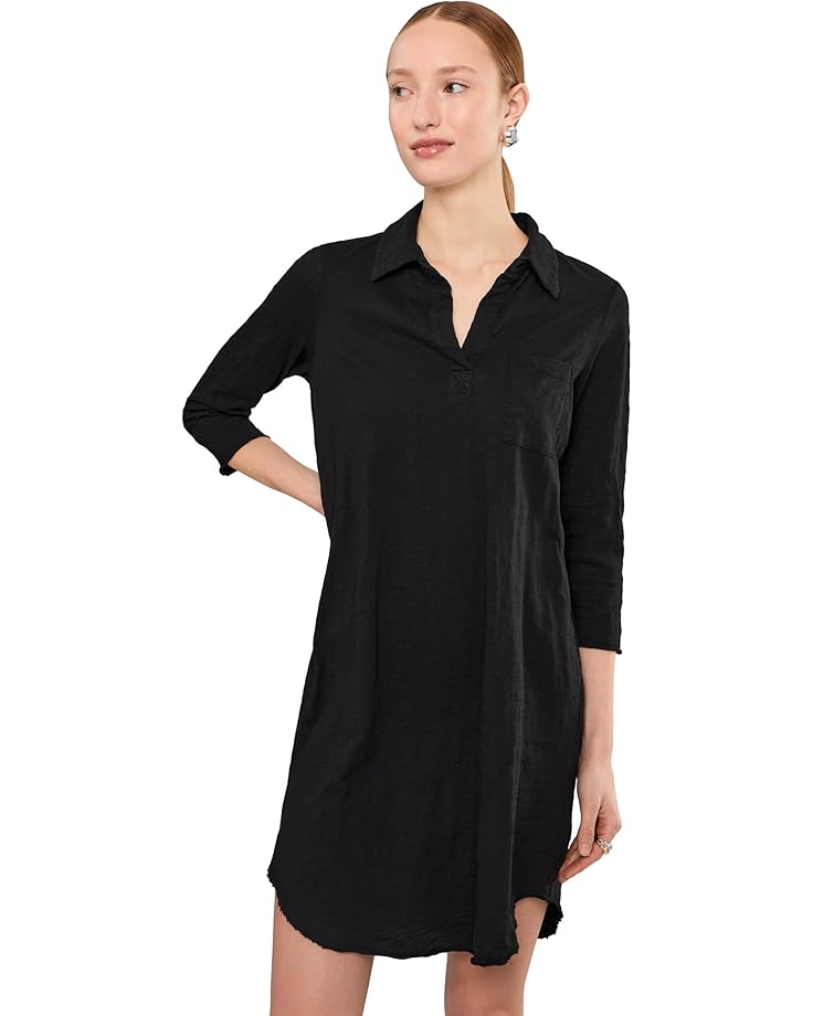 

Женское платье Mod-o-doc 3/4 Sleeve Johnny Collar, Black