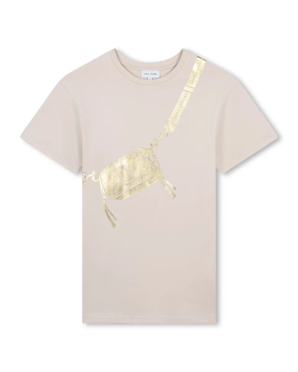 

Хлопковое платье для девочки Trompe l'oeil Marc Jacobs, цвет Natural