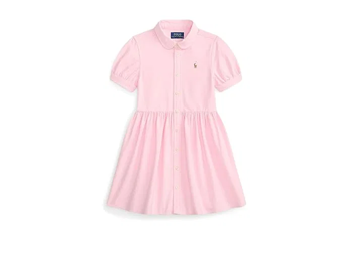 Платье-рубашка Cotton Oxford Polo Ralph Lauren Kids, Bath Pink