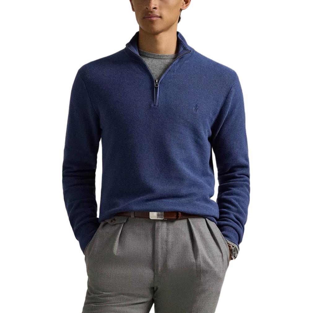 Вязаный свитер мужской Polo Ralph Lauren, синий — фото 4