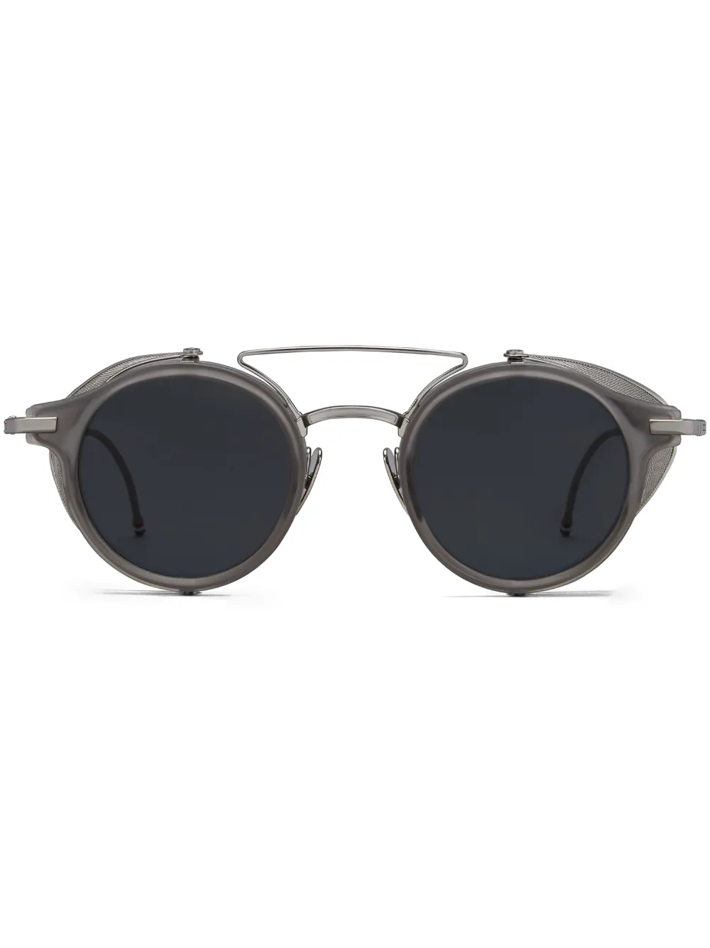 

Солнцезащитные очки в круглой оправе Thom Browne Eyewear, серый