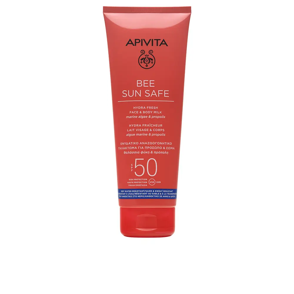 

Солнцезащитный крем Bee Sun Safe Hydra Fresh Leche Para Rostro Y Cuerpo Spf 50 Apivita, 200 мл