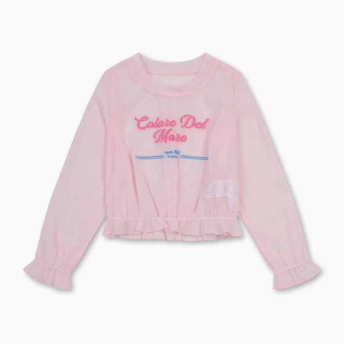 Детский розовый комплект для плавания с принтом пальм от Benetton Kids — фото 3