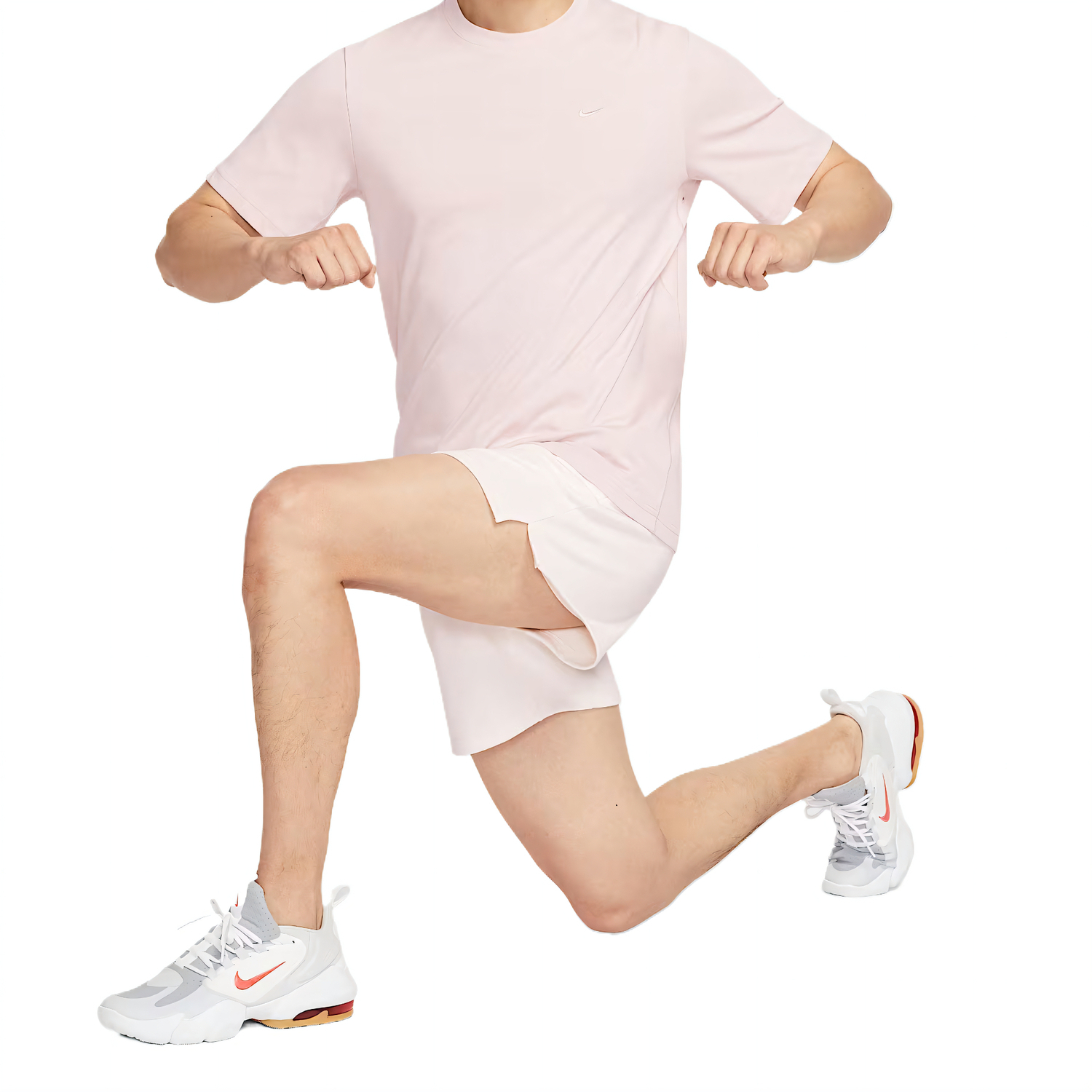 Футболка Dri FIT Primary SS25 мужская Nike, серо-розовый — фото 4
