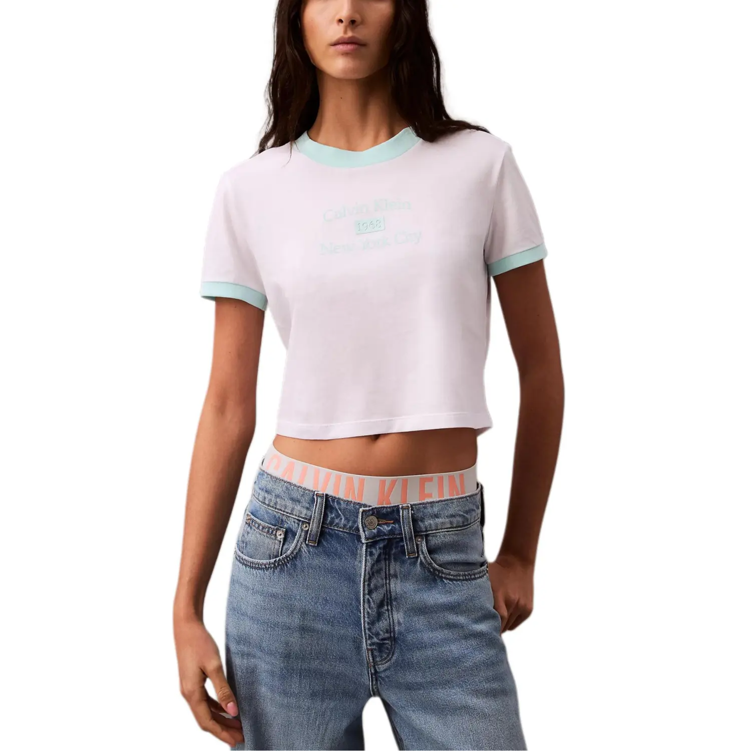 

Calvin Klein Футболка Women's яркий белый/голубой