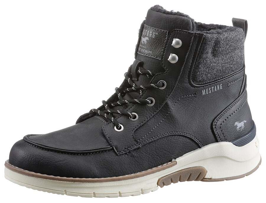 

Ботинки на шнуровке MUSTANG 4161607, Black