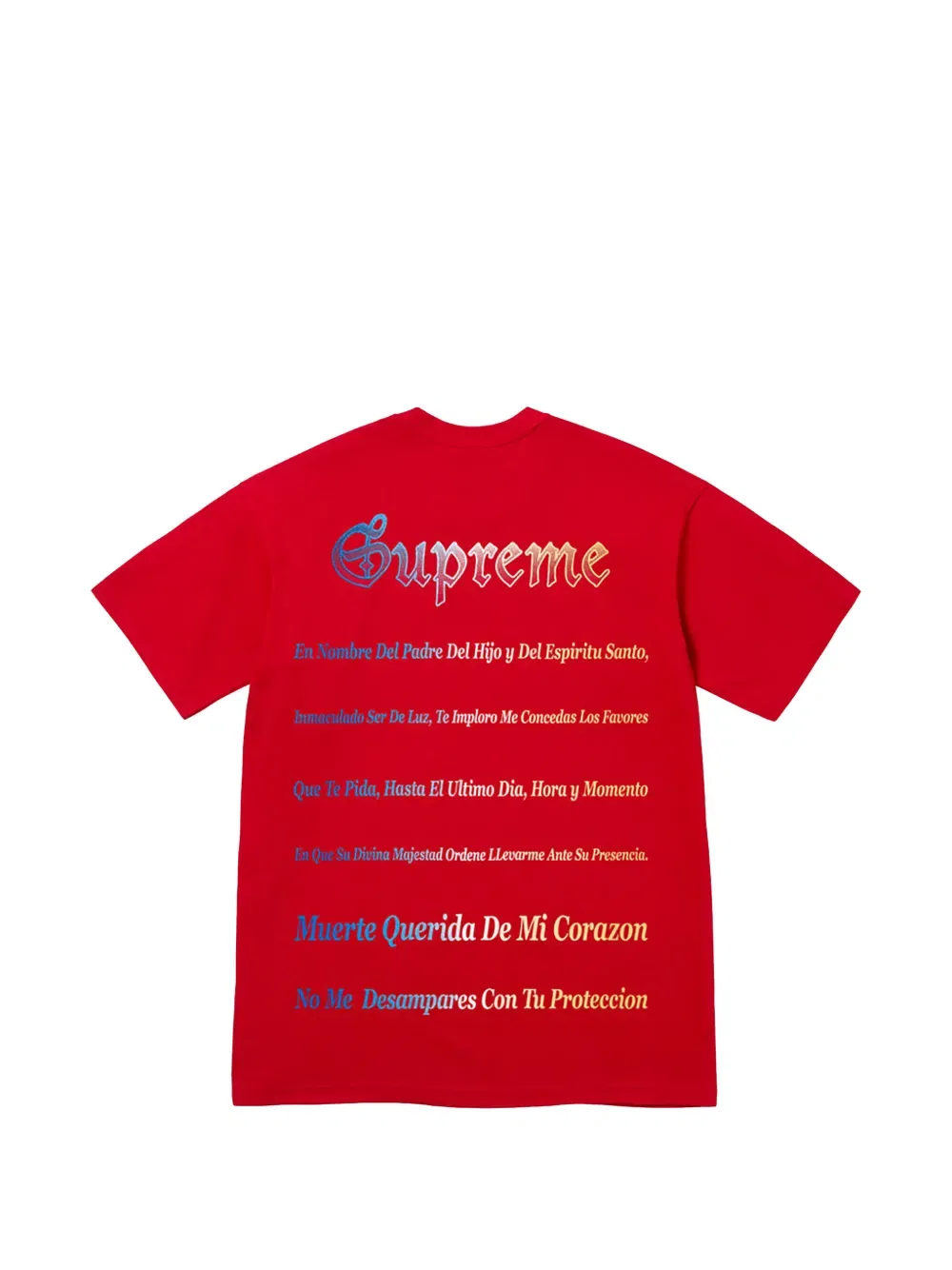Футболка с изображением Смерти Supreme, красный — фото 2