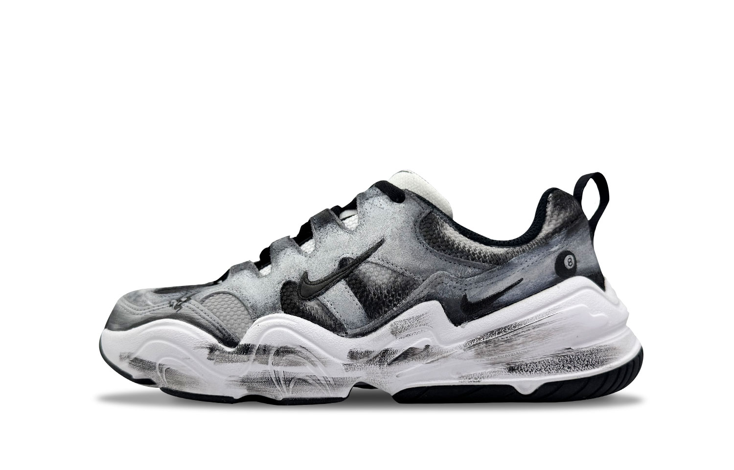 

Nike Тех Хера Лоу топ Кэжуал Кроссовки Унисекс Серые, цвет Gray
