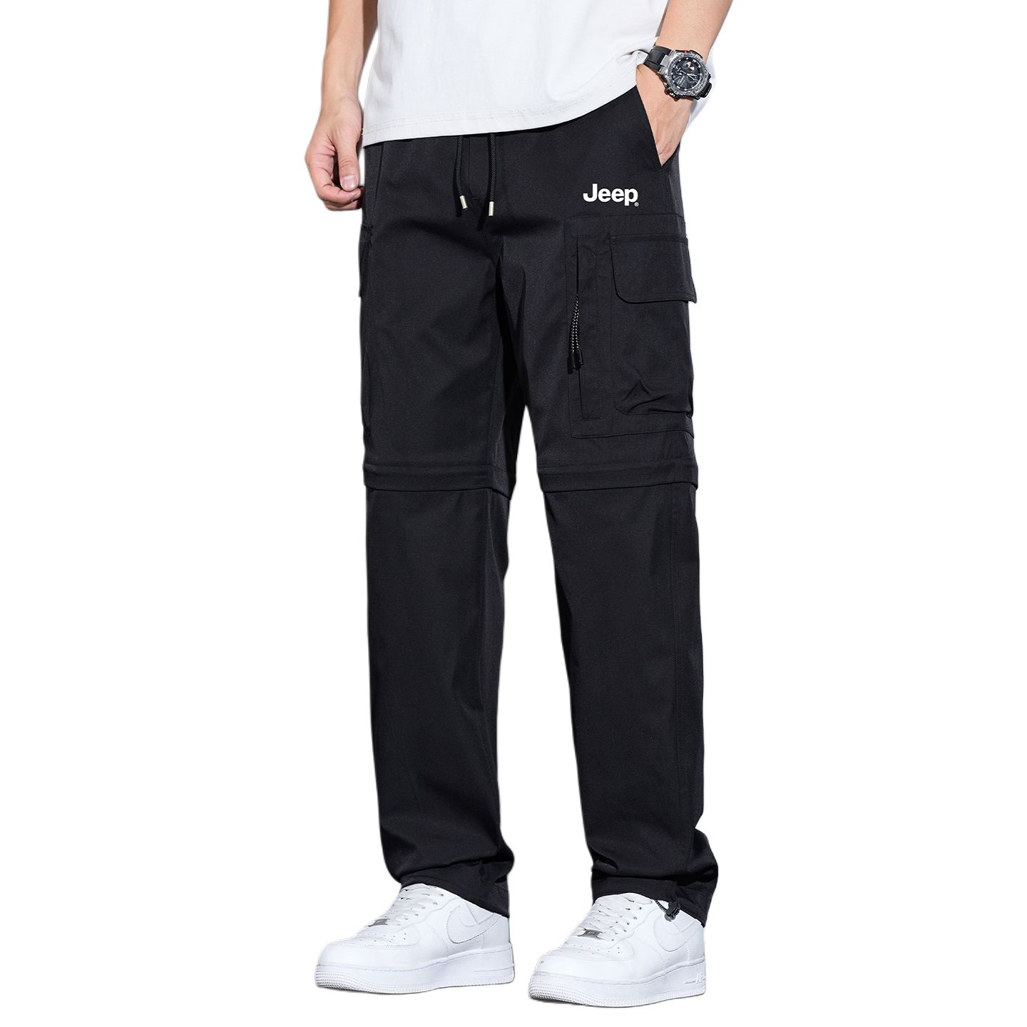 

Повседневные брюки унисекс Moderate Cargo Pants Jeep, obsidian черный
