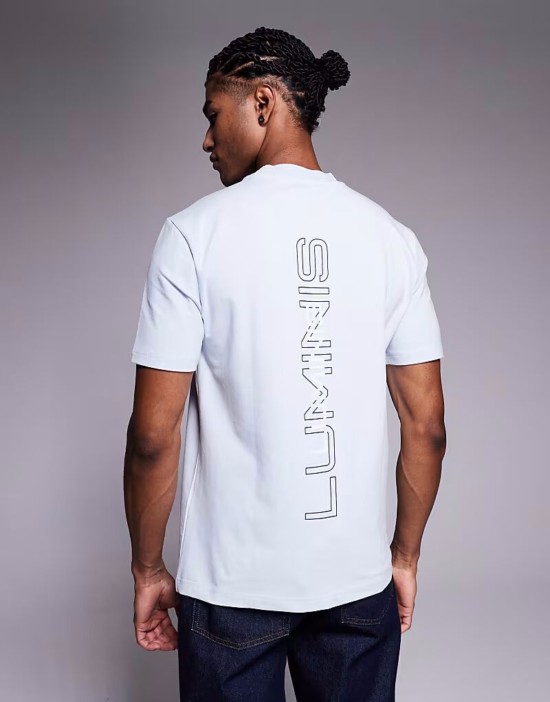 

Футболка Luminis с принтом на спине светло-голубого цвета River Island, Синий, Футболка Luminis с принтом на спине светло-голубого цвета River Island