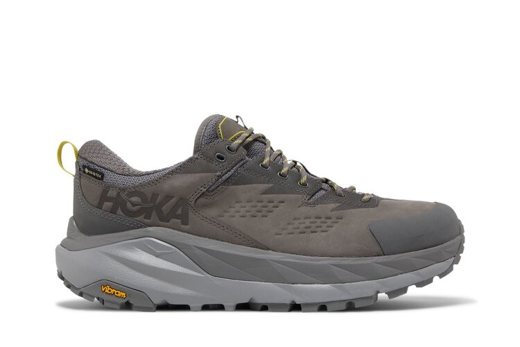 

Кроссовки HOKA Kaha Low GTX 'Charcoal Grey Green Sheen', серый