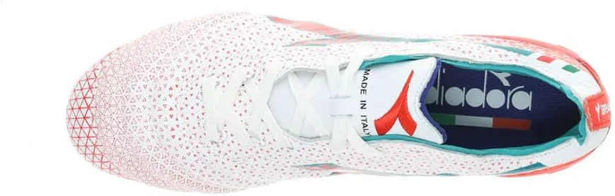 Футбольные бутсы Diadora Brasil Elite Tech GR ITA LPX для мужчин, жесткое покрытие - Сделано в Италии, ультра-мягкая премиальная кожа, современный дизайн Calcio, съемная стелька, красный — фото 4