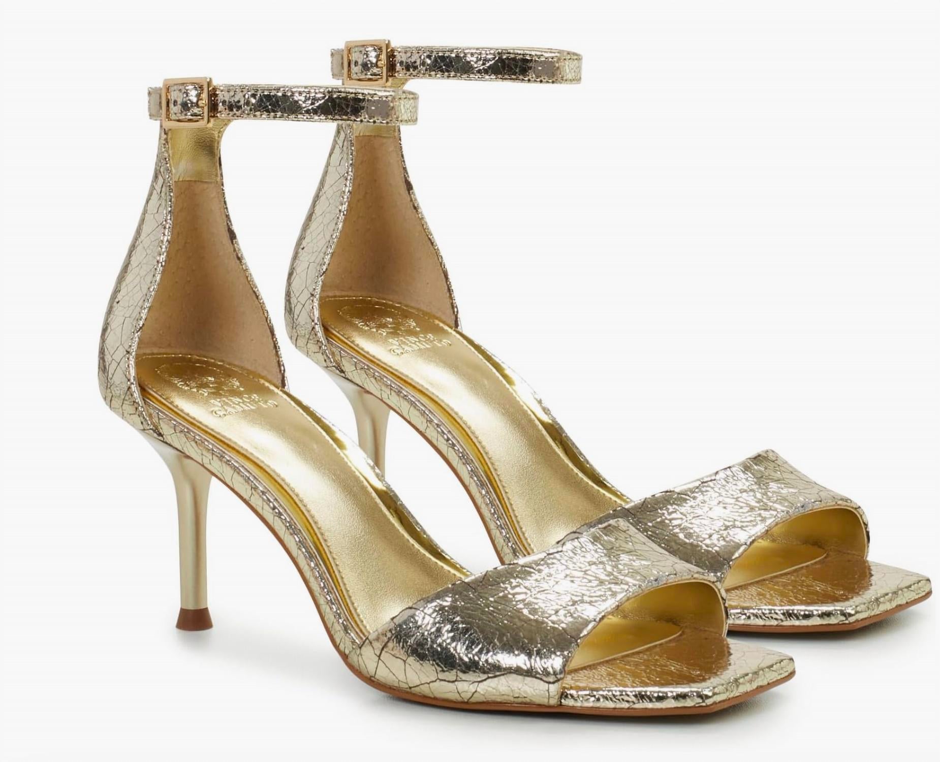 Женские мюли Febe на каблуке золотые Vince Camuto, золотой