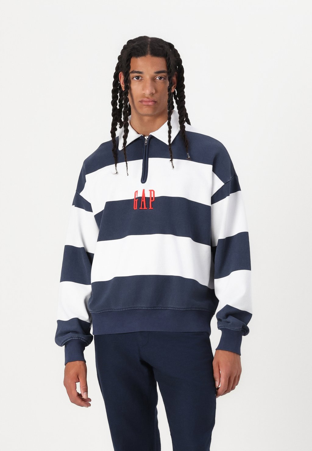

Толстовка LOGO STRIPED GAP, темно-синий