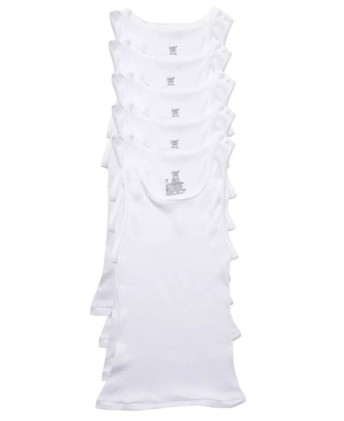 

Майка Big Boys Ultimate Cotton Blend, упаковка из 5 шт Hanes, белый
