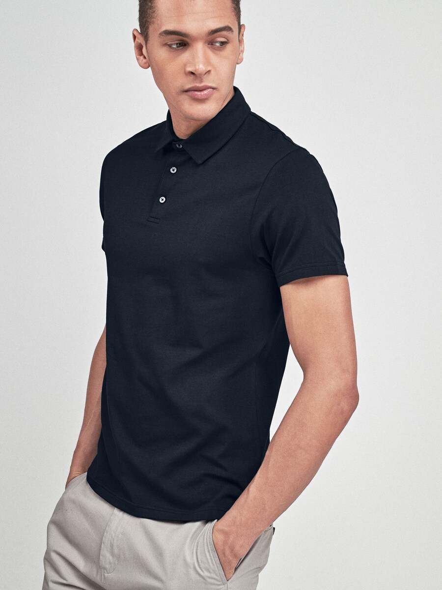 Рубашка поло Next Shirt, темно-синий — фото 2