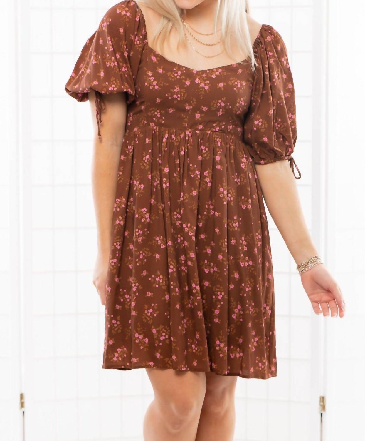 

Saltwater Luxe Мини-платье Shiloh коричневого цвета