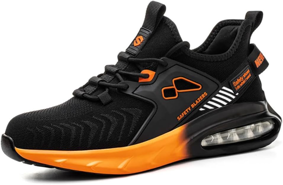 

Стильные кроссовки с стальным носком и воздушной подушкой Swzec, оранжевый