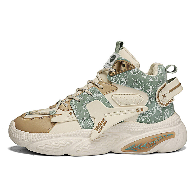 

Кроссовки HACKBUTEER Chunky Sneakers Unisex High-top, бежевый