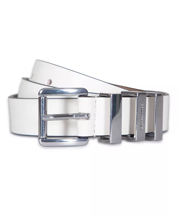 

Женский кожаный ремень Michael Kors Smooth Leather Belt, белый
