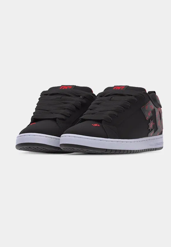 Кроссовки для скейтбординга Court Graffik Dc Shoes, черный/серый/красный — фото 3