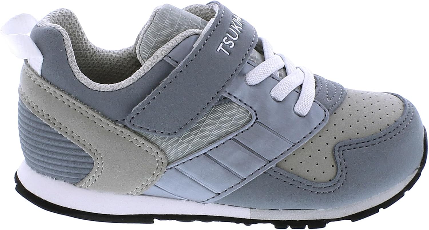 

Кроссовки TSUKIHOSHI Boys Racer (Toddler/Little Kid), белый/серый