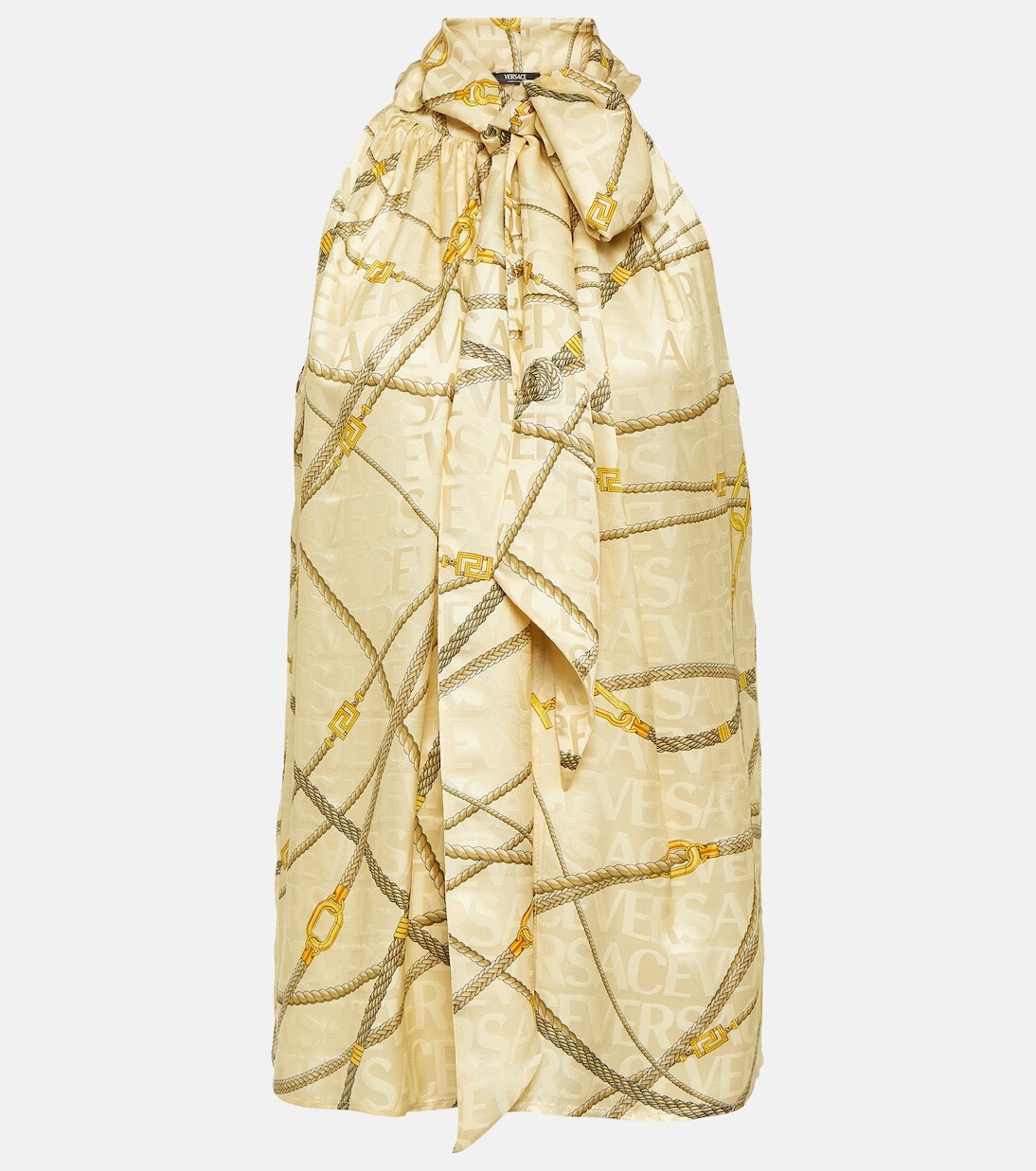 

Топ с бантом Versace, желтый