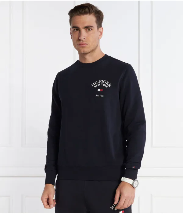 Толстовка WCC Arched Varsity Straight fit Tommy Hilfiger, синий — фото 3